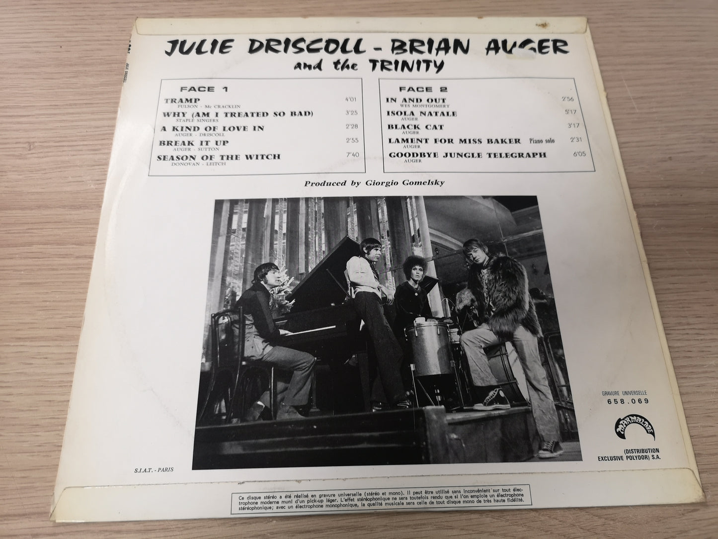 Julie Driscoll Brian Auger & The Trinity "S/T" Orig France 1967 VG++/M-