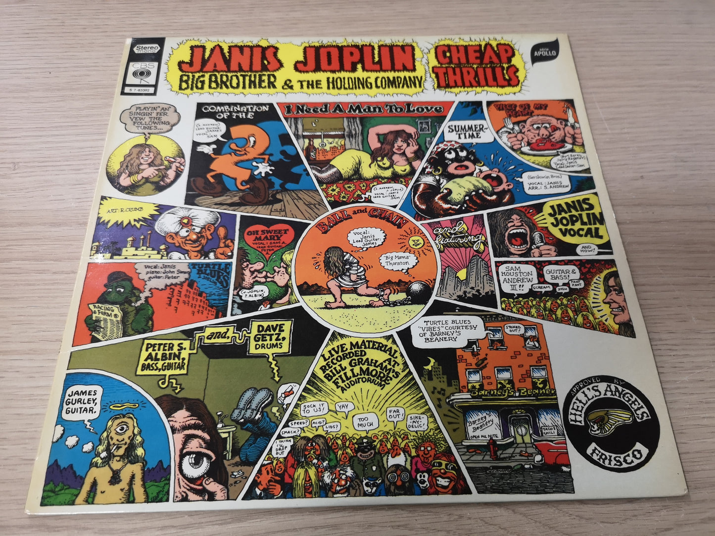 Janis Joplin Big Brother & The Holding Company "Cheap Thrills" Orig France 1968 EX/EX