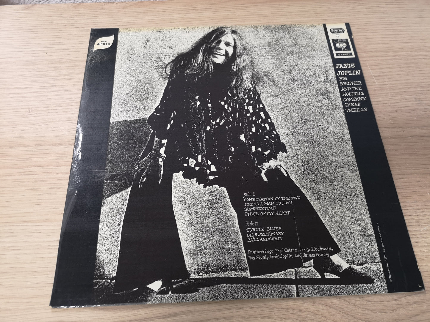 Janis Joplin Big Brother & The Holding Company "Cheap Thrills" Orig France 1968 EX/EX