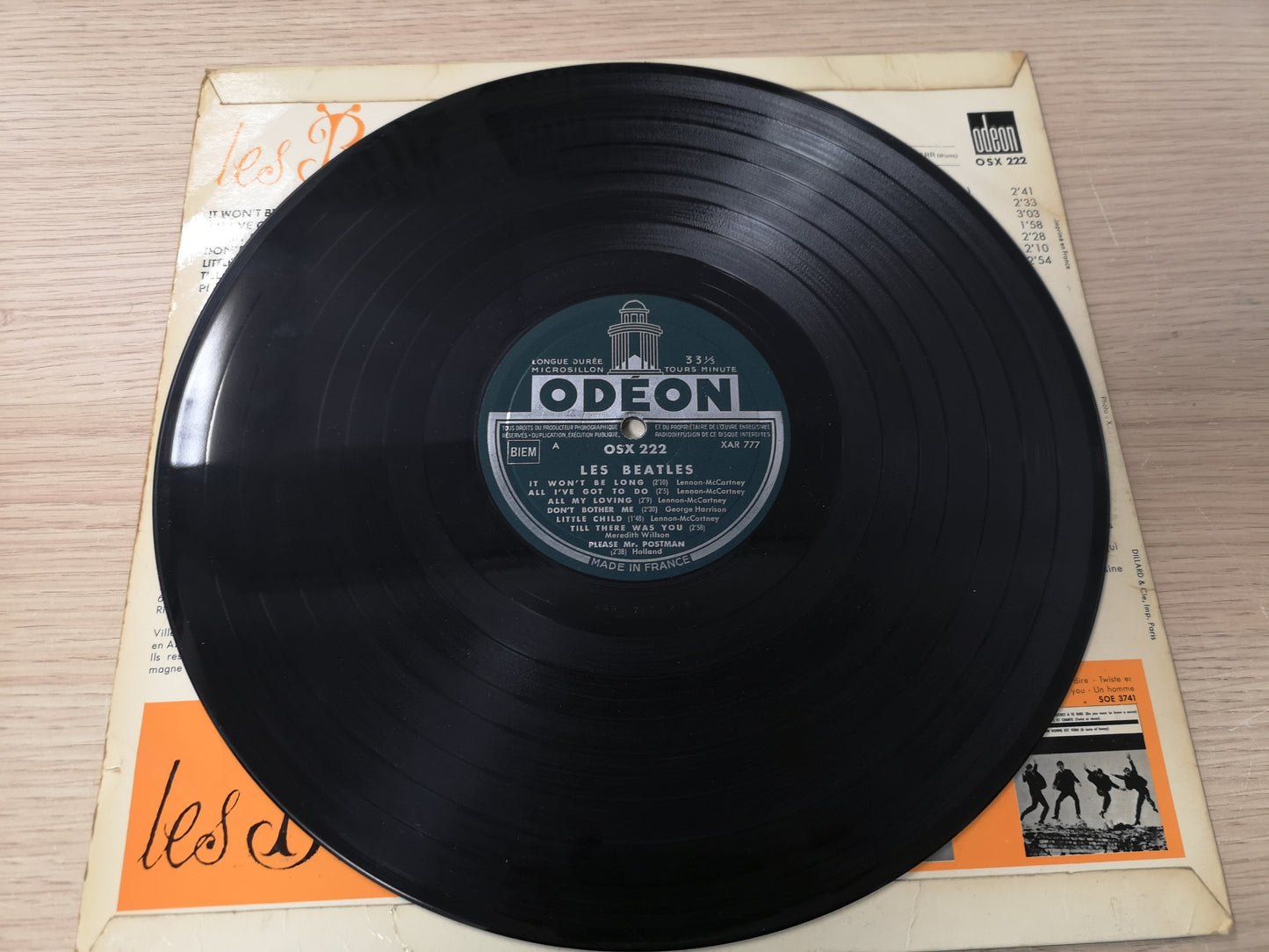 Beatles "S/T" Orig France OSX 222 1963 VG+/VG++