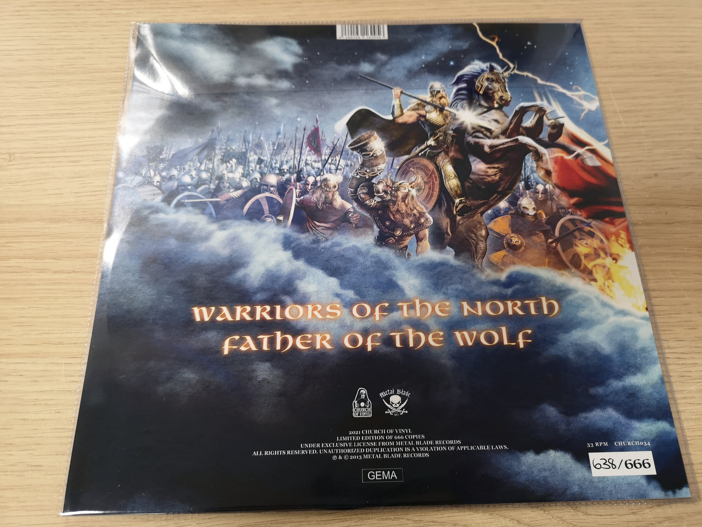 Amon Amarth "Warriors of the North" NEW 2021 10" Shaped Picture Disc