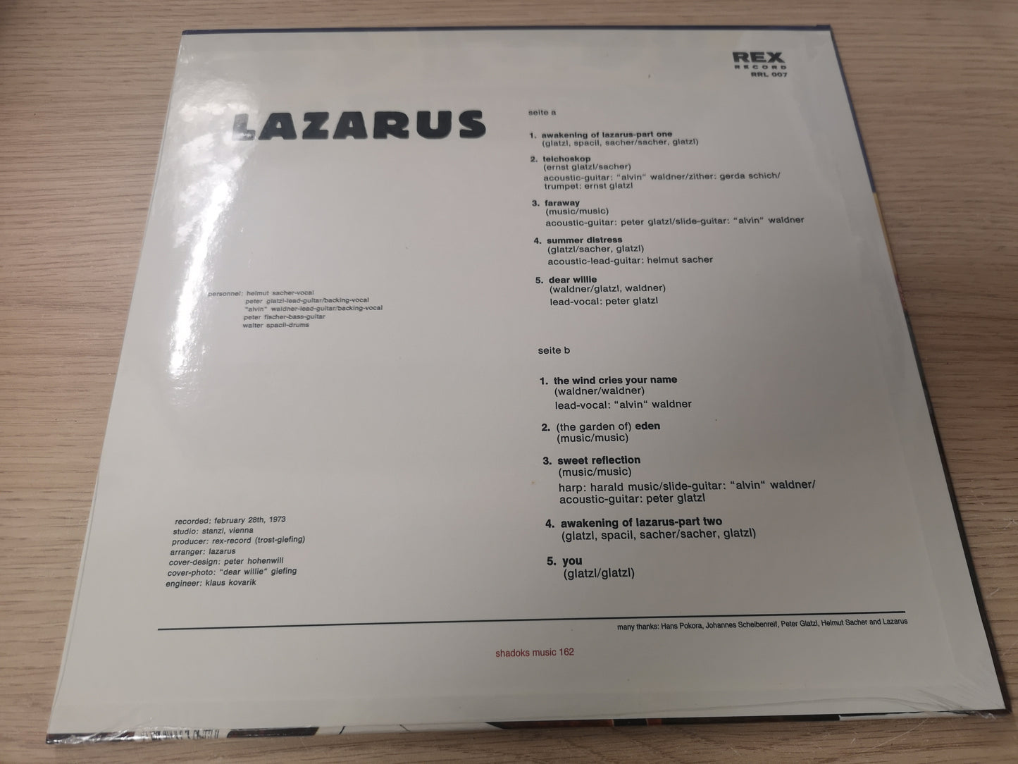 Lazarus "S/T" Re Shadoks Sealed Austria Psych