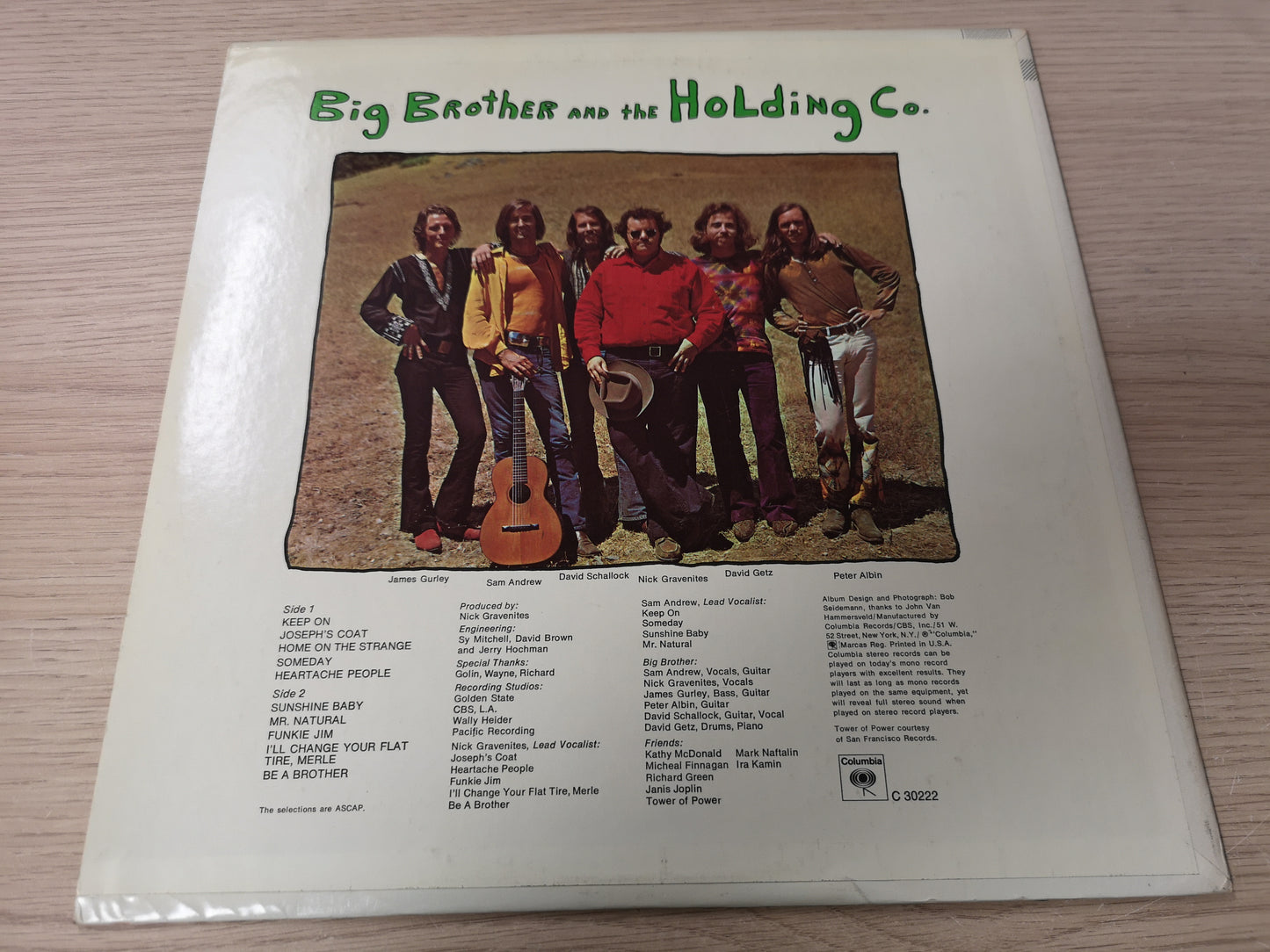 Big Brother & The Holding Co. "Be a Brother" Orig US 1970 VG++/M-