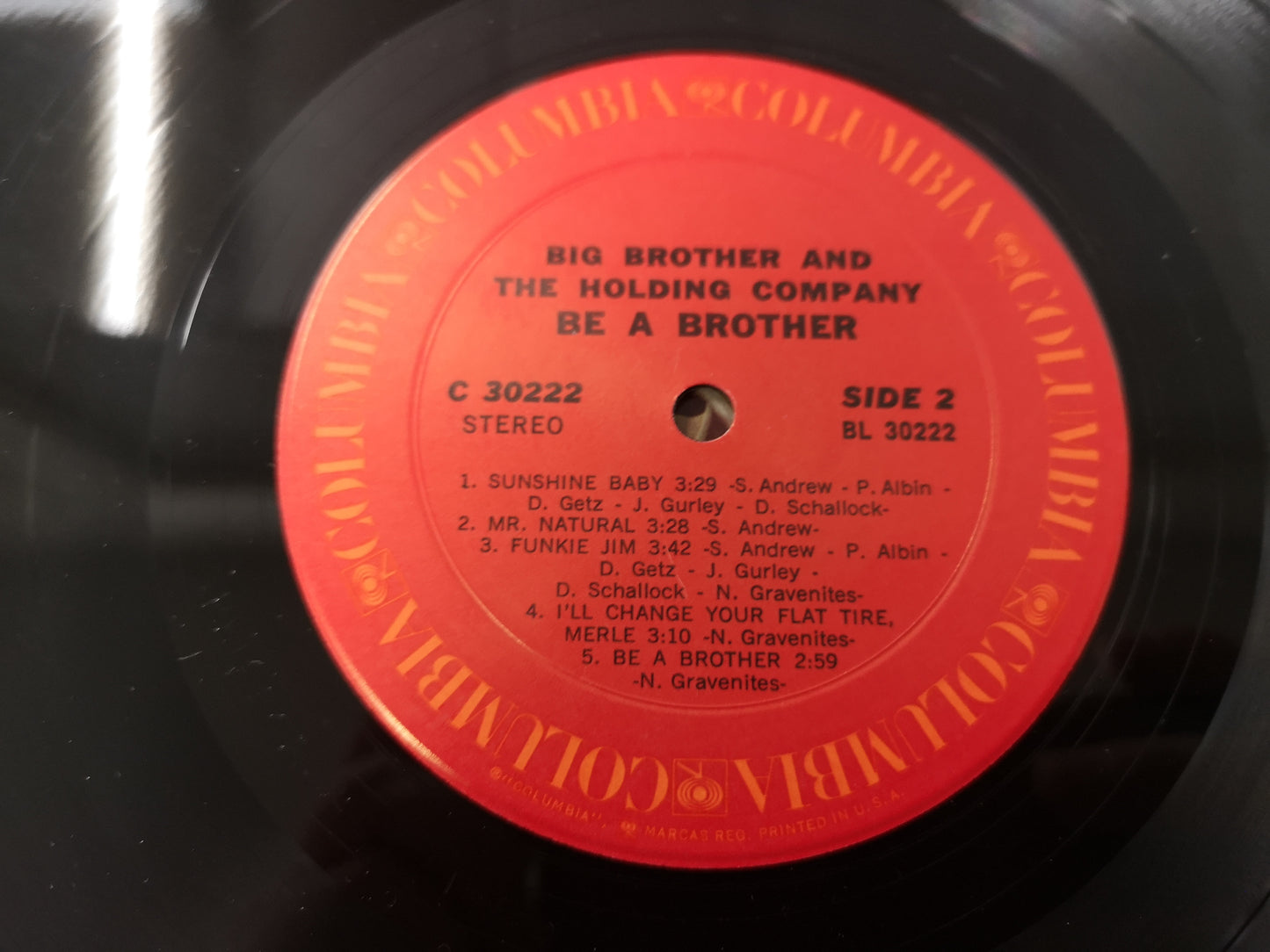 Big Brother & The Holding Co. "Be a Brother" Orig US 1970 VG++/M-