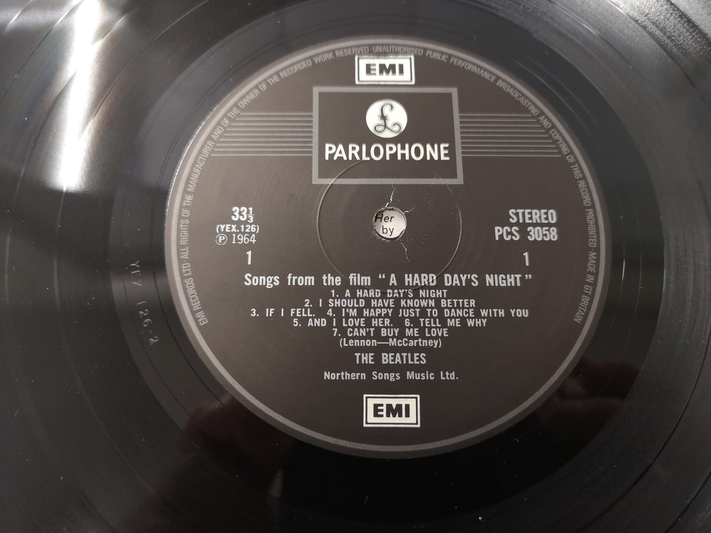 Beatles " A Hard Day's Night" Re EU ('70) EX/M-