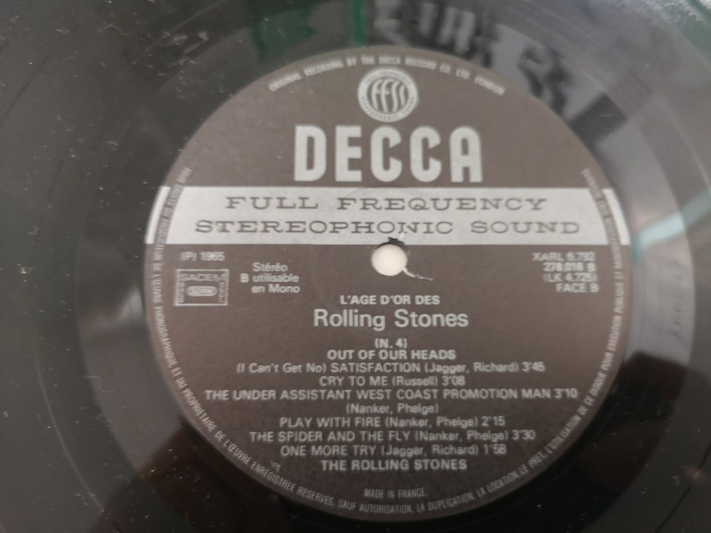 Rolling Stones "L'âge d'Or Vol.4" France 1973 M-/M- (Re of Out of our Heads)