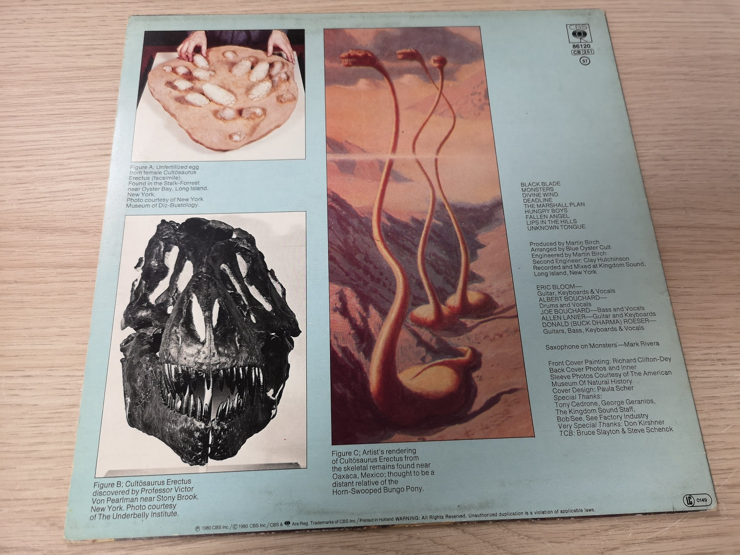 Blue Öyster Cult "Cultösaurus Erectus" Orig Holland 1980 VG++/EX