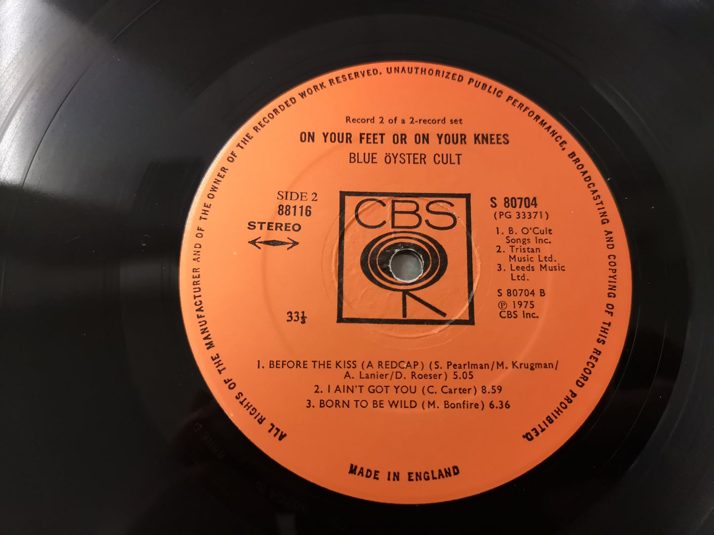 Blue Öyster Cult "On your Feet or on Your Knees" Orig UK 1975 VG+/EX