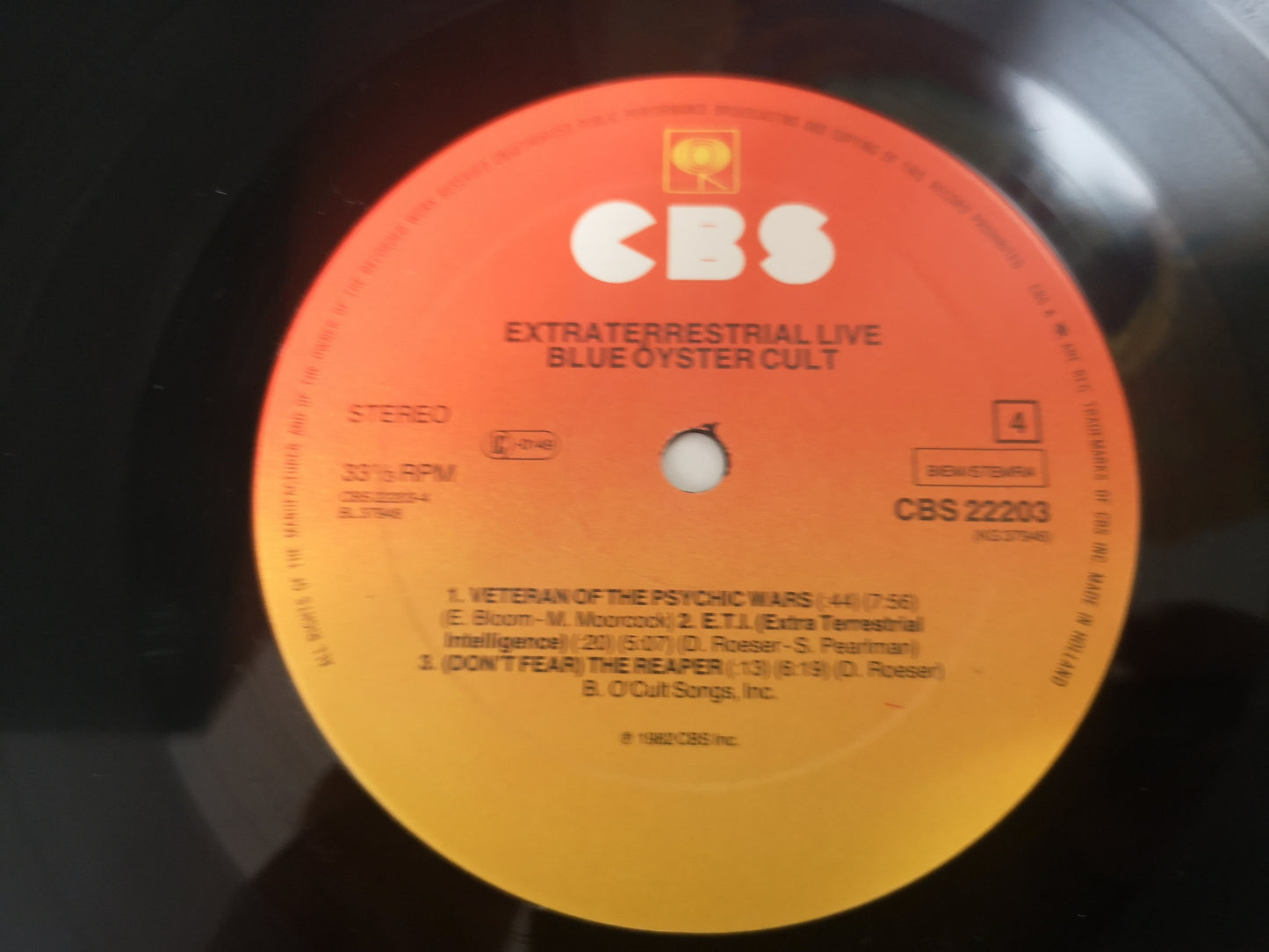 Blue Öyster Cult "Extraterrestrial Live" Orig Holland 1982 Double VG++/EX
