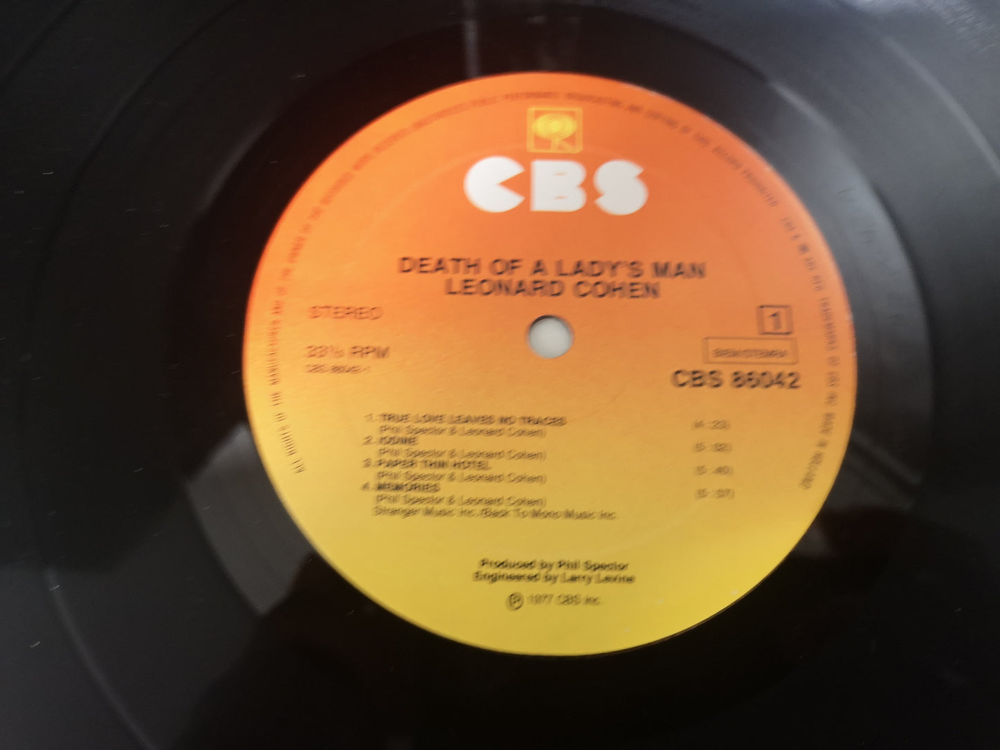 Leonard Cohen "Death of a Ladies' Man" Orig Holland 1977 M-/M-