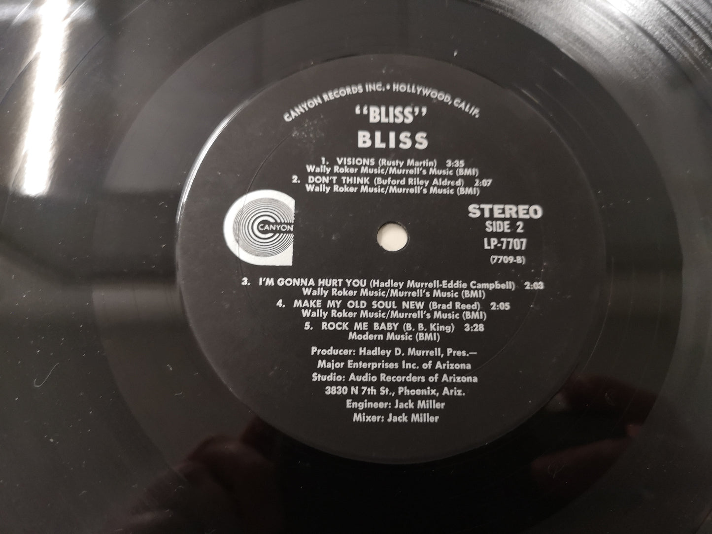 Bliss "S/T" Orig US 1969 VG/M- Rare Heavy Psych