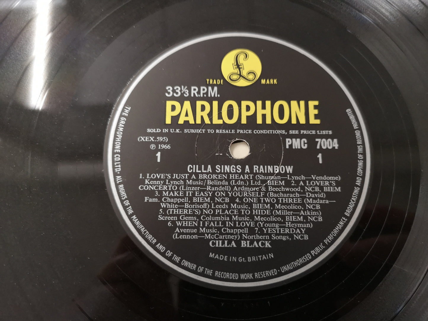 Cilla Black "Cilla Sings a Rainbow" Orig UK Mono 1966 EX/EX