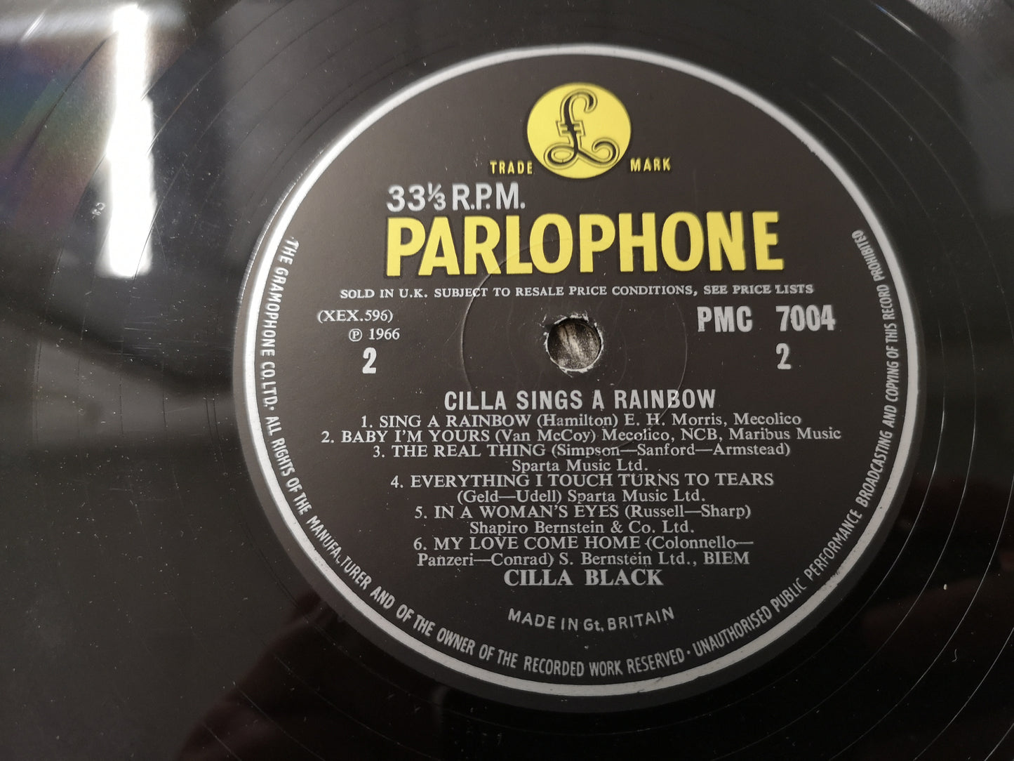 Cilla Black "Cilla Sings a Rainbow" Orig UK Mono 1966 EX/EX