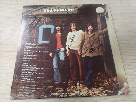 Glass Harp "S/T" Orig US 1970 VG++/EX (Autographed by all 3 Members)