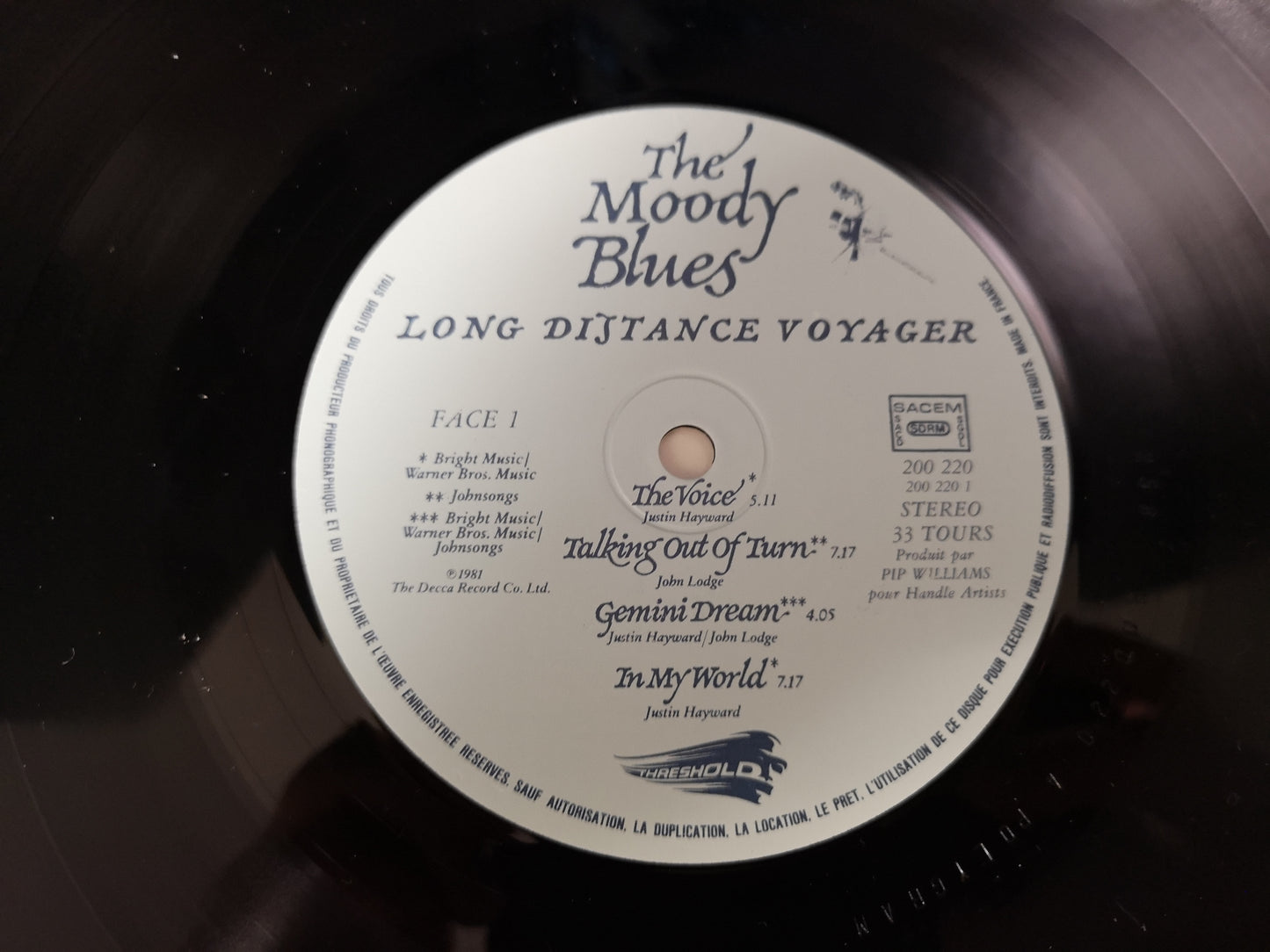Moody Blues "Long Distance Voyager" Orig France 1981 M-/M-