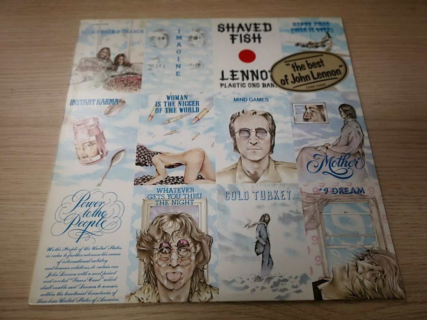 John Lennon "Shaved Fish" Re France 1978 M-/M- (2nd Press)