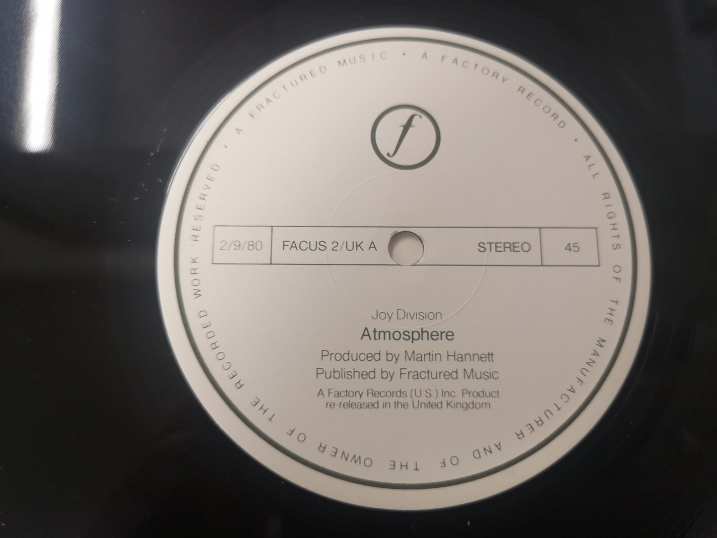 Joy Division "Atmosphere" Orig UK 1980 VG++/M- MAXI 12" Single