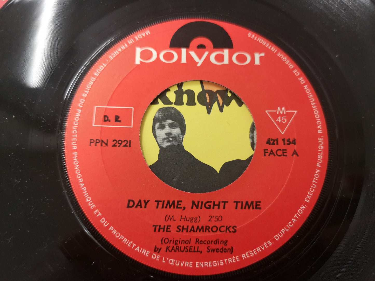 Shamrocks "Day Time Night Time" Orig France 1967 EX/EX (7" Single)
