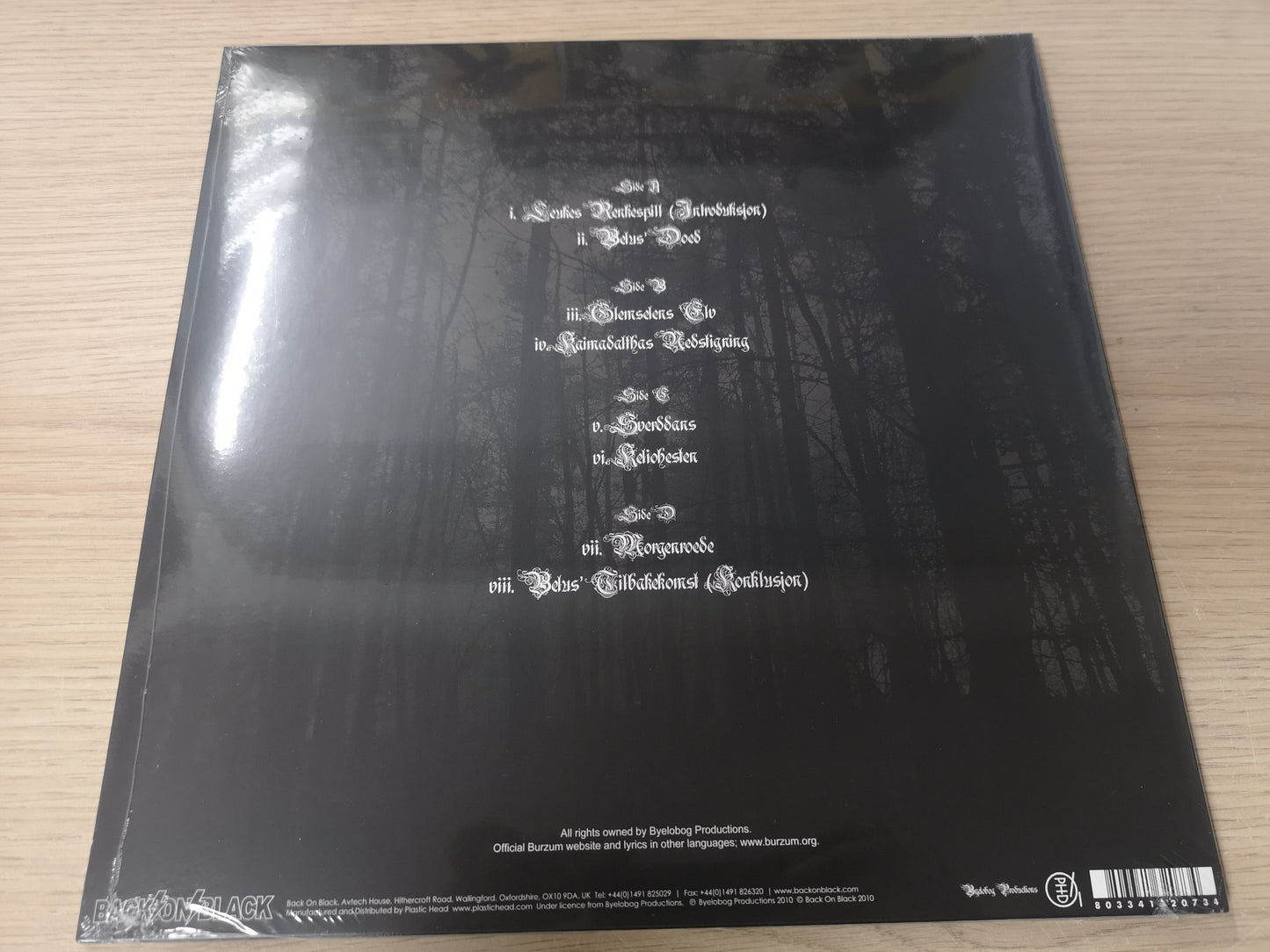 Burzum "Belus" RE SEALED 2010 Double