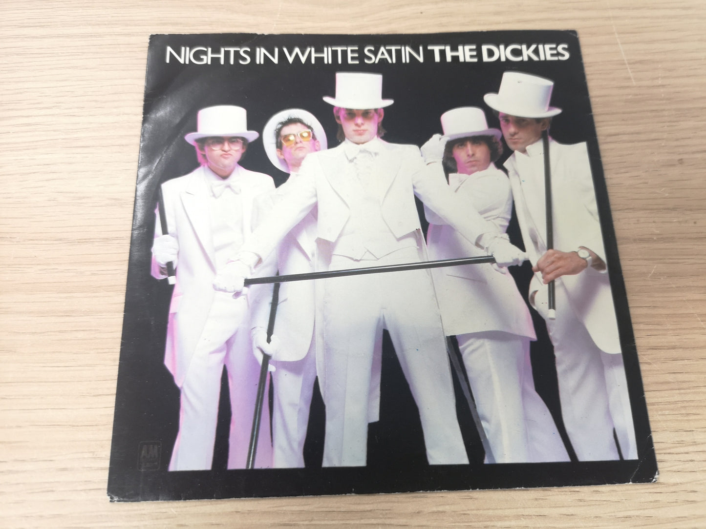 Dickies "Night in White Satin" Orig UK 1979 EX/M- White Vinyl (7" Single)