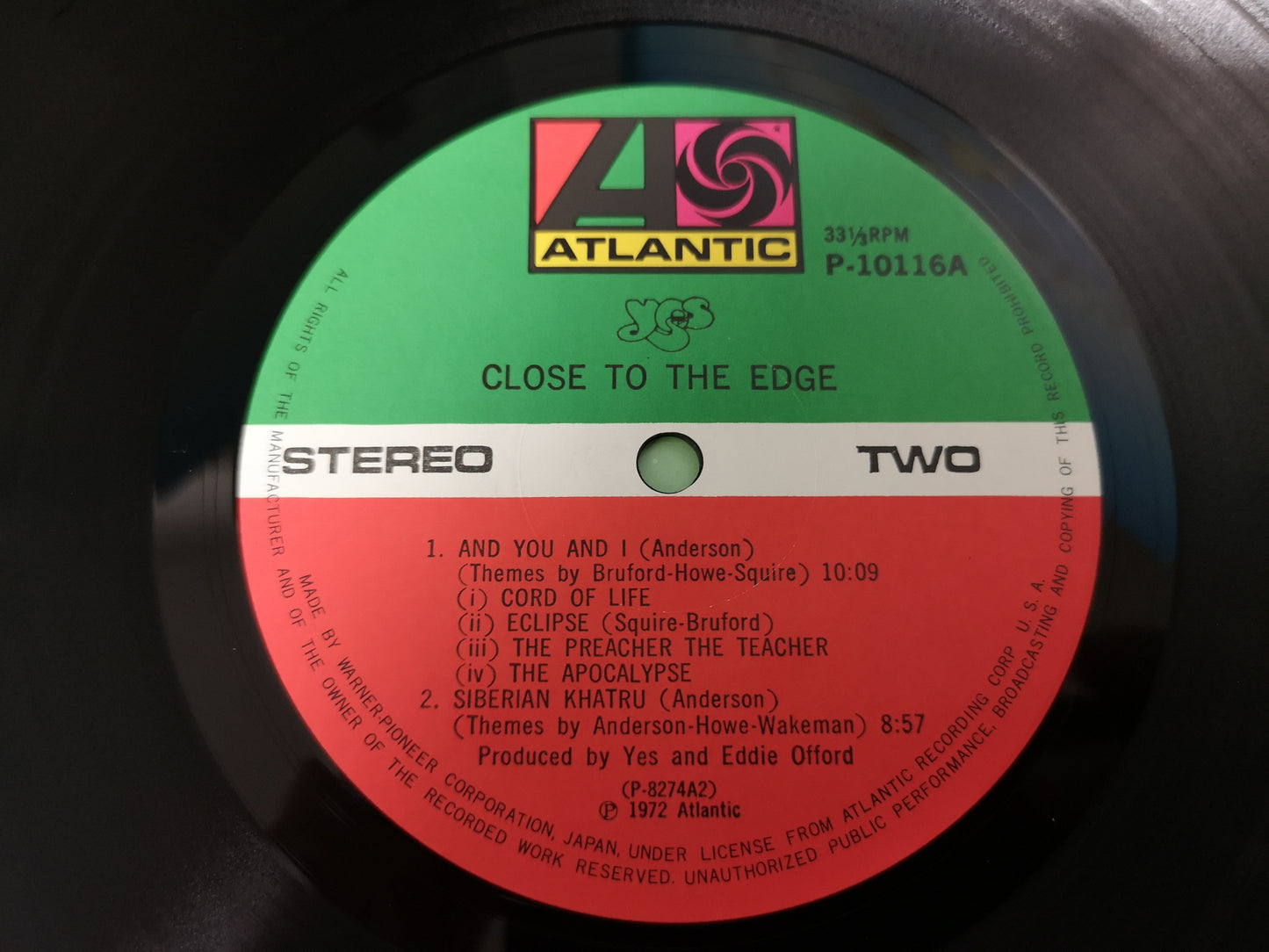 Yes "Close to the Edge" Orig Japan 1976 (2nd Edit.) M-/M- Obi & Inserts