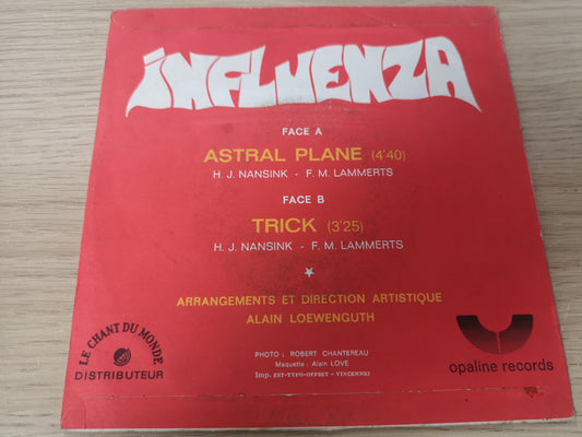 Influenza "Astral Plane" Orig France 1971 VG++/EX (7" Single)