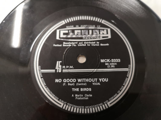 Birds (Aus) "No Good Without You" Orig Australia 1969 VG (7" Single)