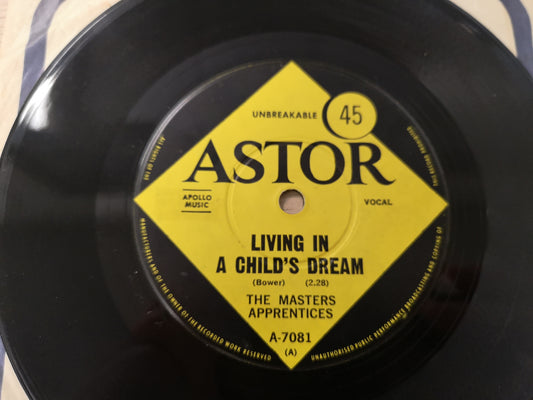 Master's Apprentices "Living in a Child's Dream" Orig Australia 1968 VG+ (7" Single)