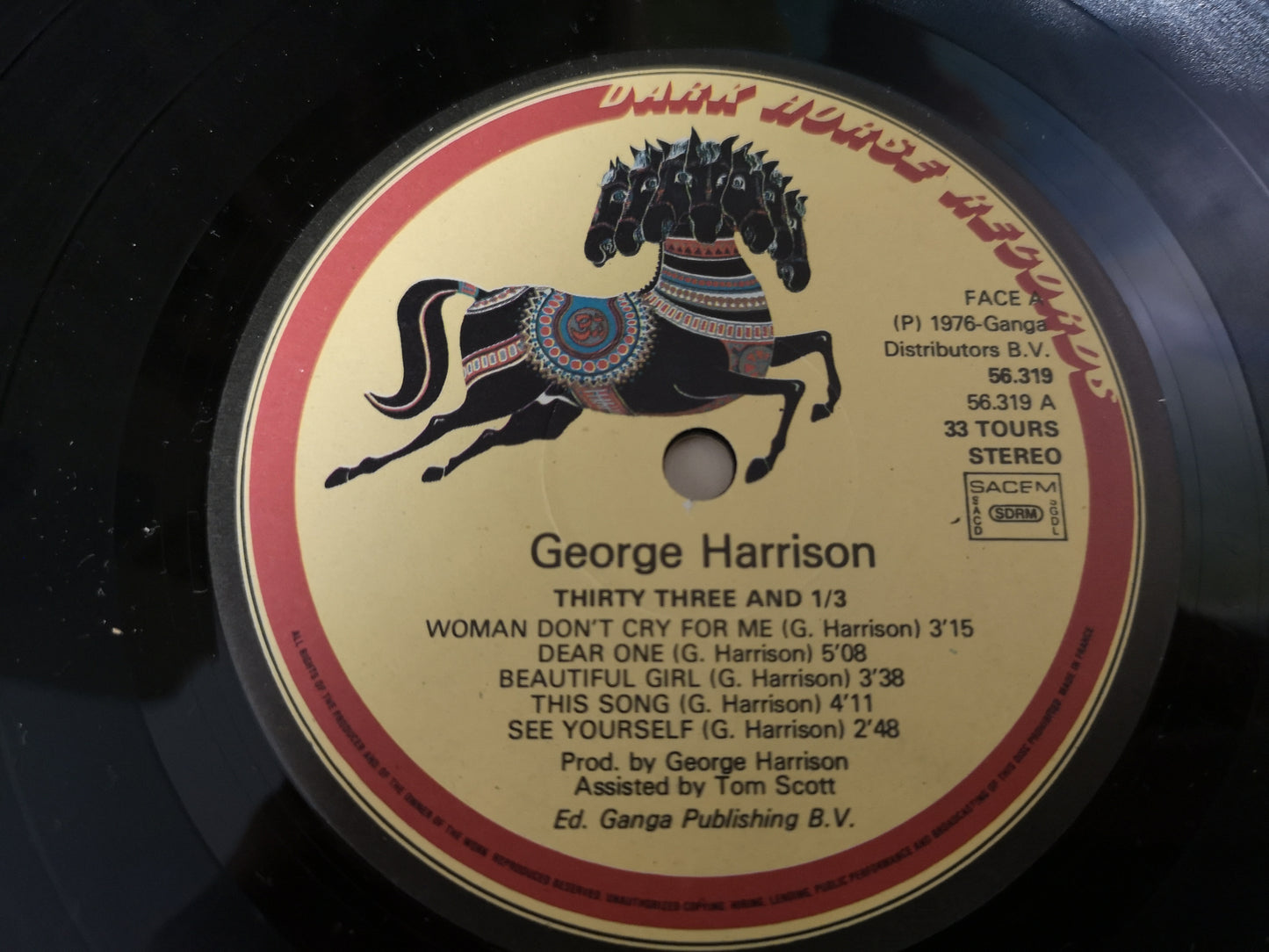 George Harrison "Thirty.Three & 1/3" Orig France 1976 M-/M-