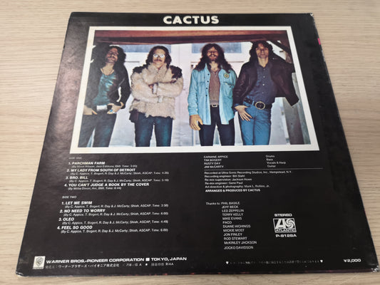 Cactus "S/T" RE Japan 1974 EX/EX (w/ Lyrics Insert)