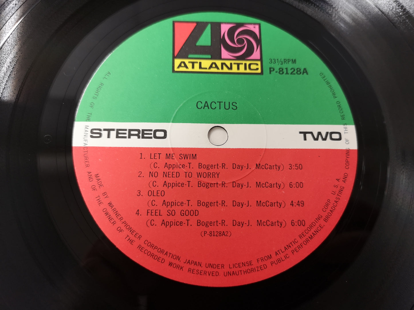 Cactus "S/T" RE Japan 1974 EX/EX (w/ Lyrics Insert)