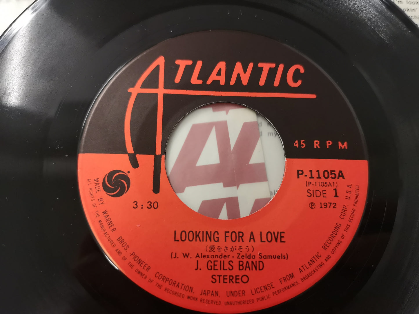 J. Geils Band "Looking for a Love" Orig Japan 1972 (7" Single)