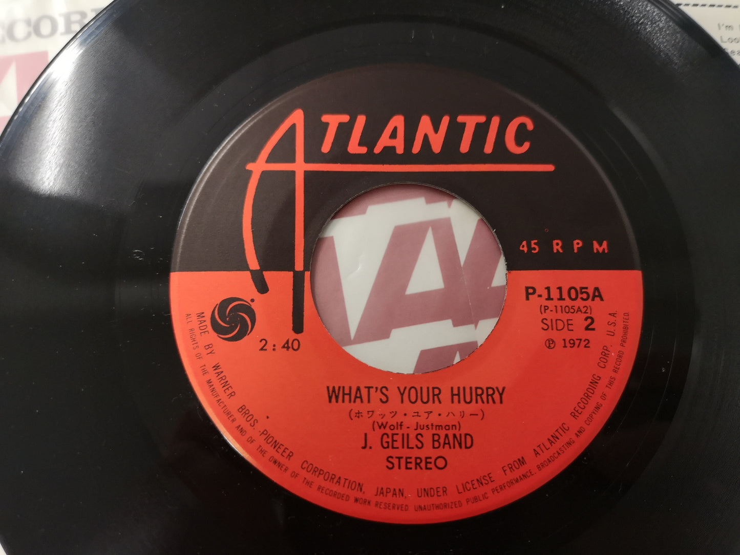 J. Geils Band "Looking for a Love" Orig Japan 1972 (7" Single)