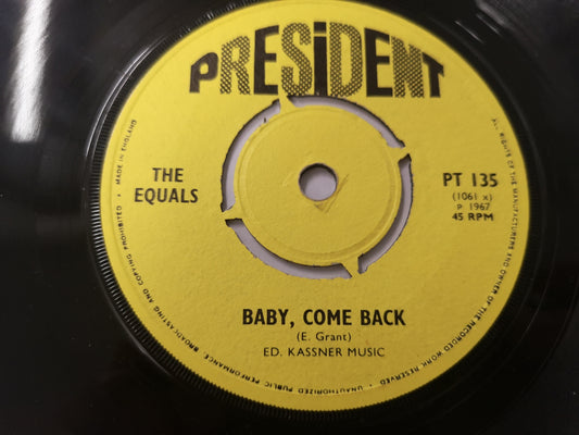 Equals "Baby, Come Back" Orig UK 1967 M- (7" Single)