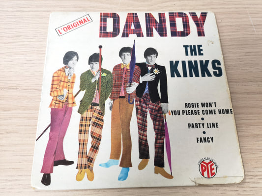 Kinks "Dandy" Orig France EP 1967 VG/G++ (7" EP)