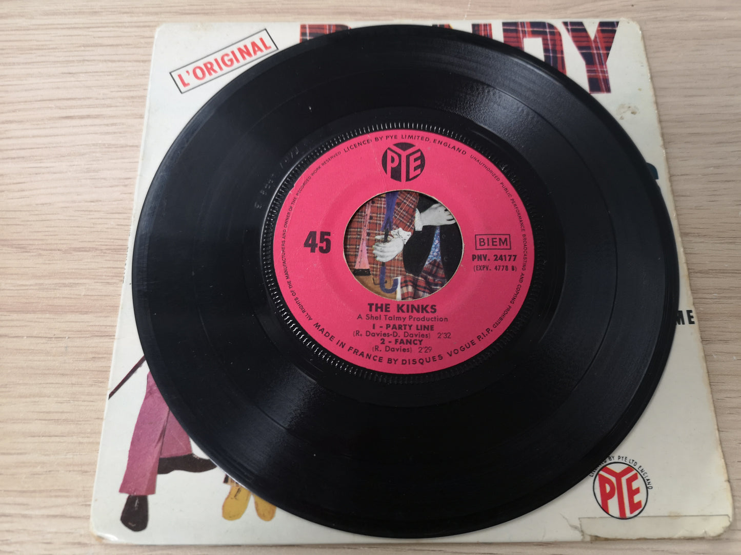 Kinks "Dandy" Orig France EP 1967 VG/G++ (7" EP)