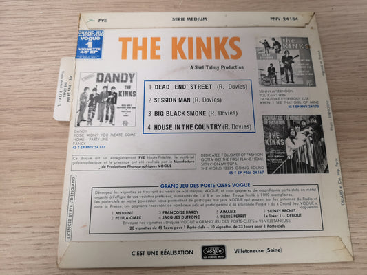 Kinks "Dead End Street" Orig France EP 1966 M-/M- (7" EP)