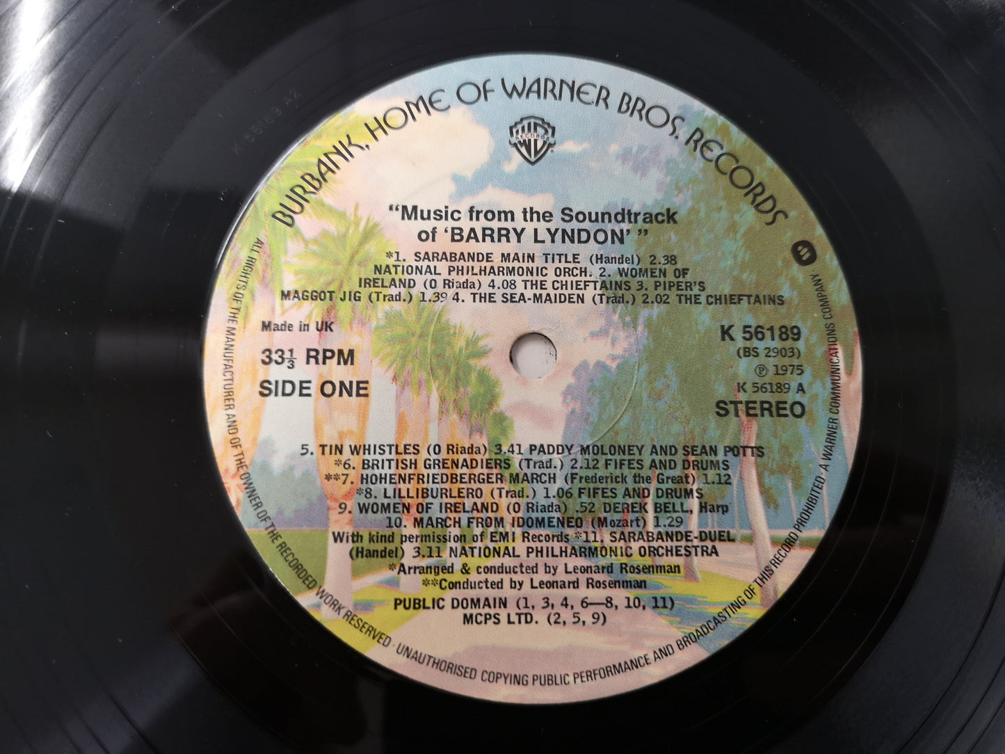 Soundtrack "Barry Lyndon" Orig UK 1975 EX/M-