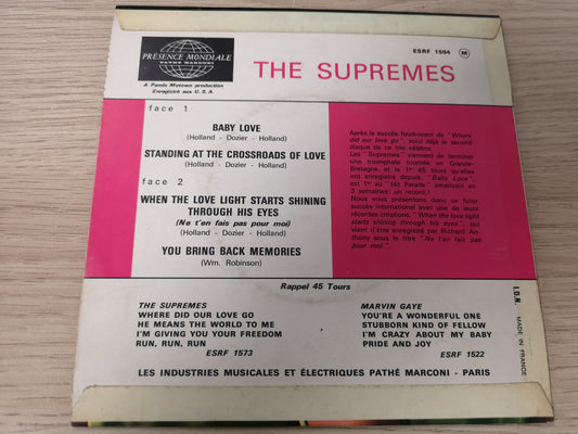 Supremes "Baby Love" Orig France 1964 M-/VG++ (7" EP)