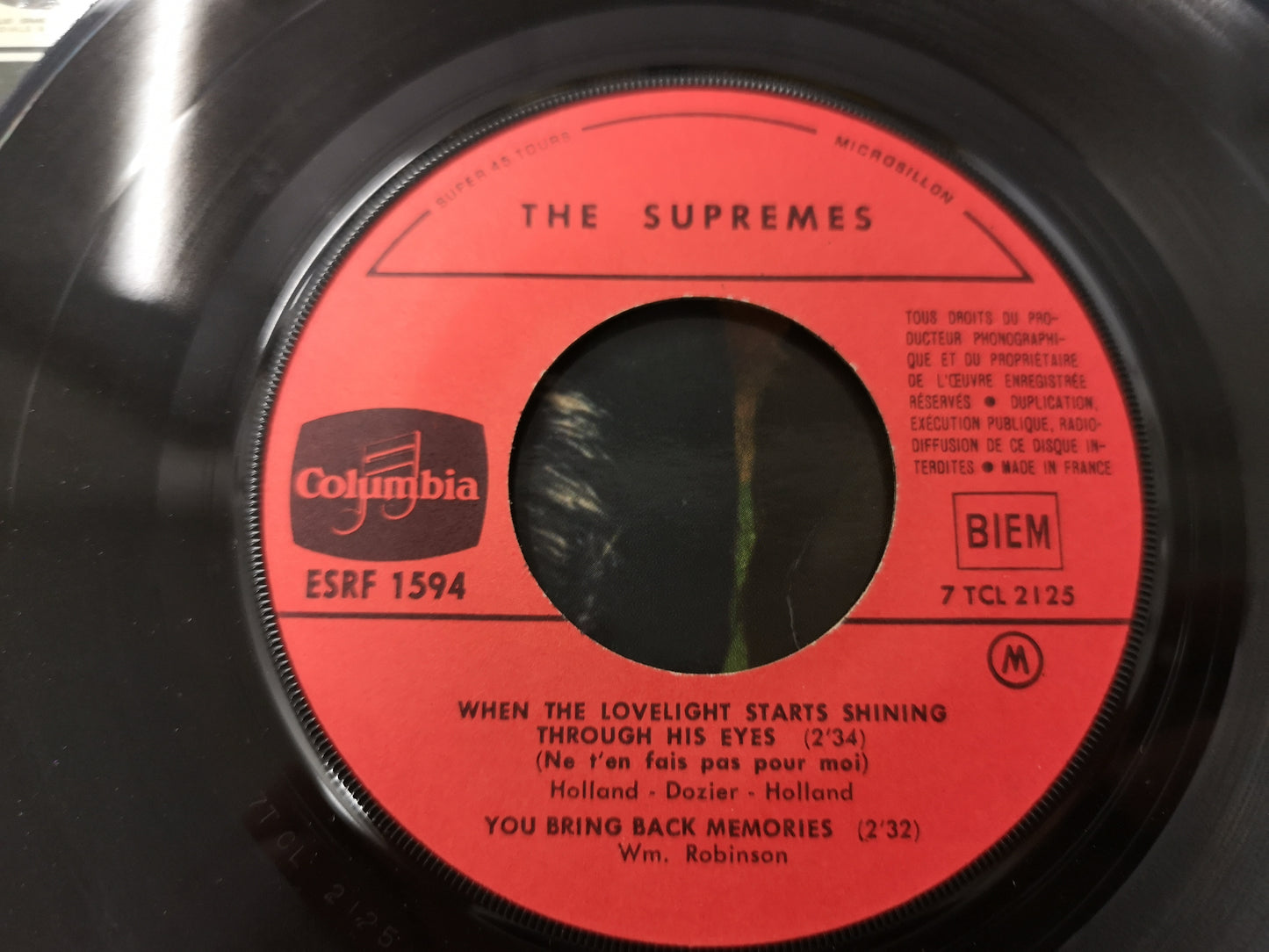 Supremes "Baby Love" Orig France 1964 M-/VG++ (7" EP)