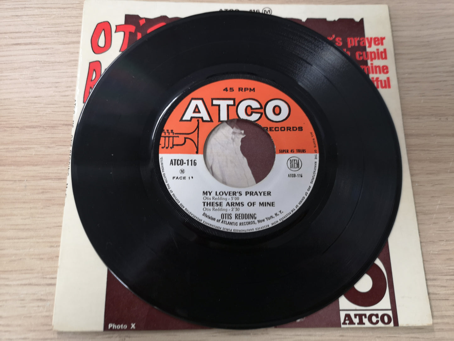 Otis Redding "My Lover's Prayer" Orig France EP 1966 M-/VG+ (7" EP)