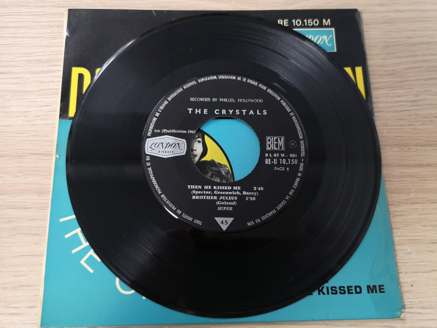 Crystals "Da Doo Ron Ron" Orig France 1963 EX/M- (7" EP)