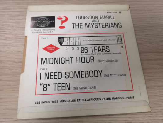 Question Mark & The Mysterians "96 Tears" Orig France 1966 (7" EP)