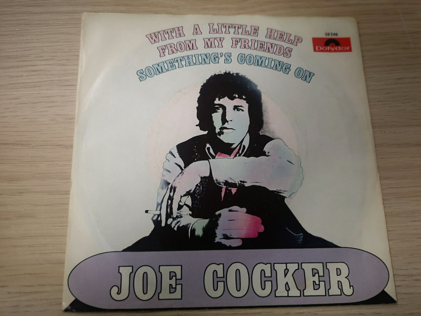 Joe Cocker "With a Little Help From my Friends" Orig Germany 1968 EX/EX (7" Single)