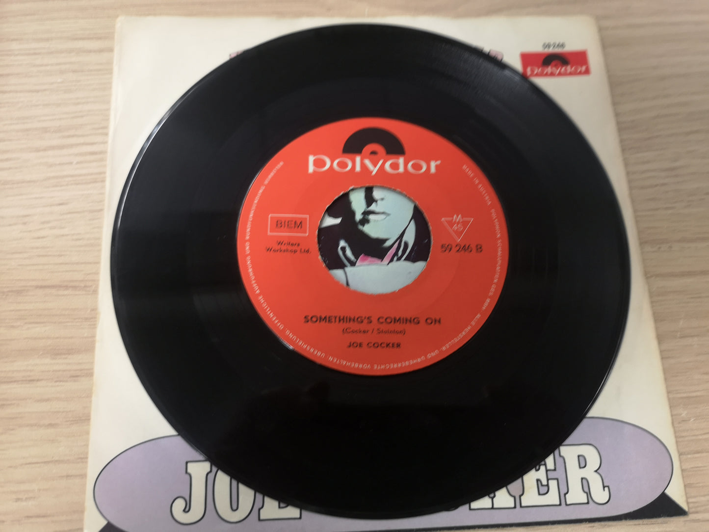 Joe Cocker "With a Little Help From my Friends" Orig Germany 1968 EX/EX (7" Single)