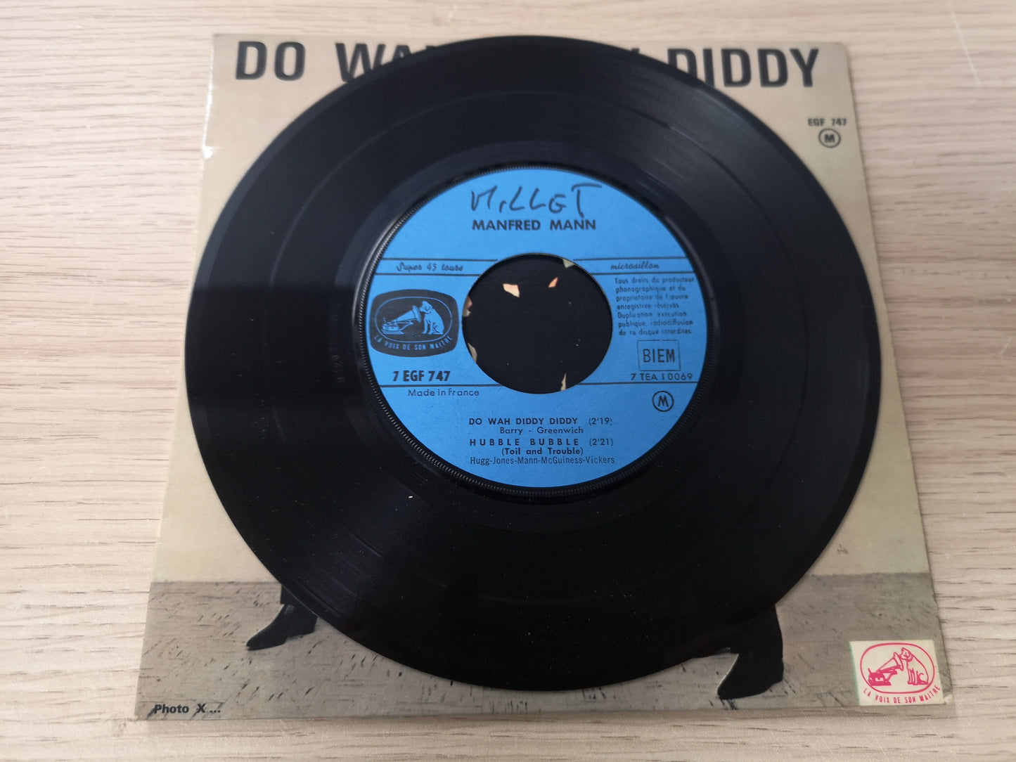 Manfred Mann "Do Wah Diddy Diddy" Orig France 1964 EX/EX (7" EP)