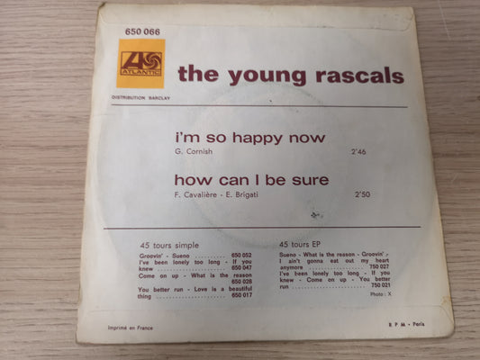 Young Rascals "I'm so Happy Now" Orig France 1967 EX/M- (7" Single)