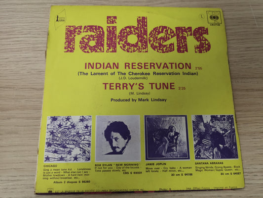 Raiders "Indian Reservation" Orig France 1971 M-/M- (7" Single)