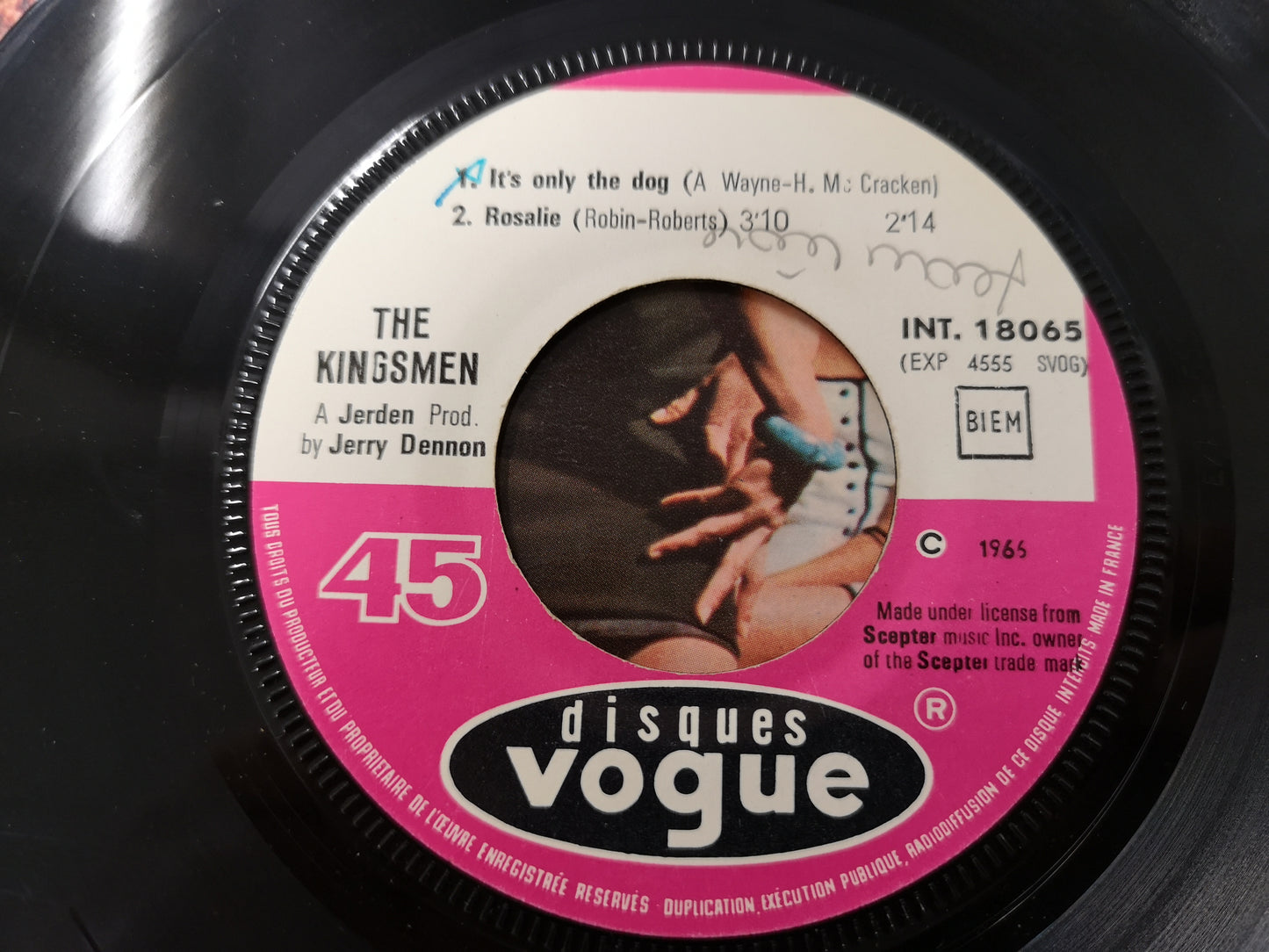 Kingsmen "The Gamma Goochee" Orig France 1966 M-/VG++ (7" EP)