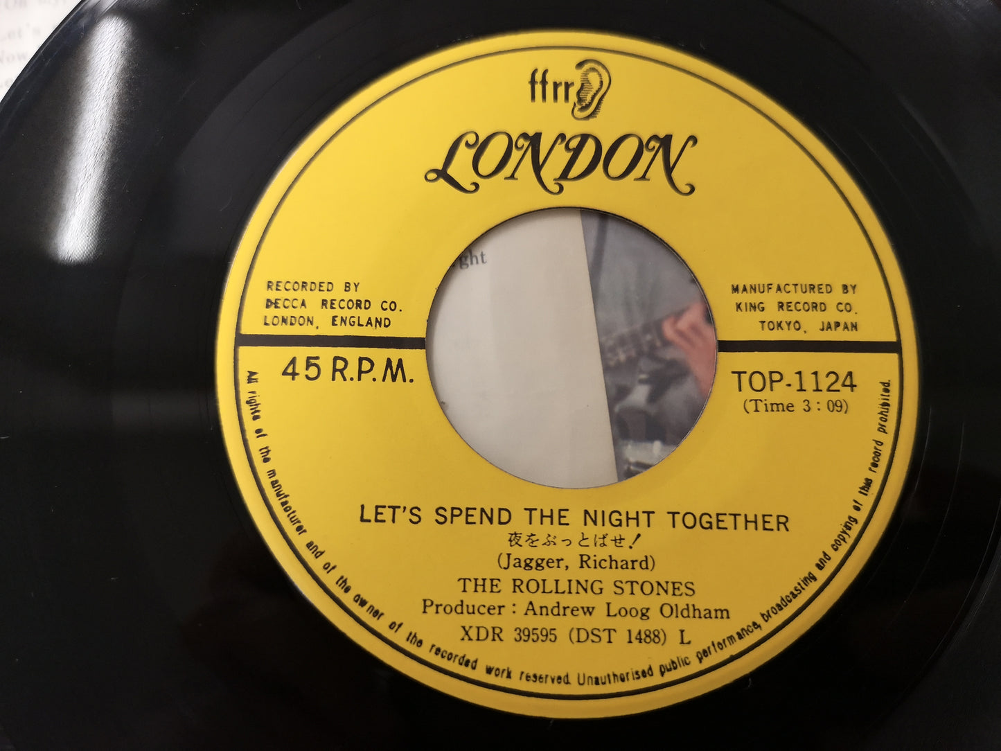 Rolling Stones "Let's Spend the Night Together" Orig Japan 1967 M-/VG++ (7" Single)